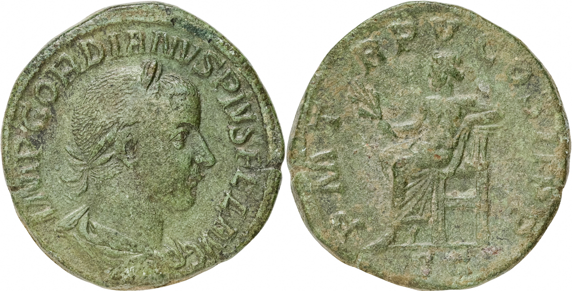 GORDIAN III (A.D. 238-244). AE sestertius