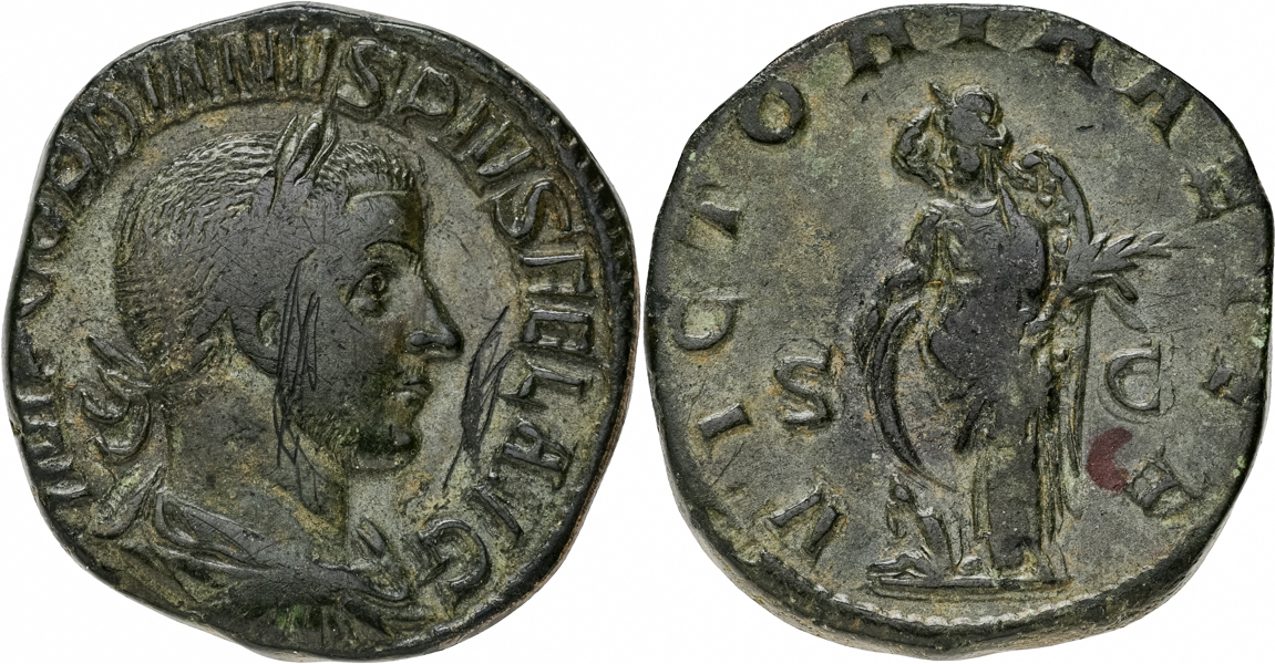 GORDIAN III (A.D. 238-244). AE sestertius