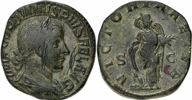 GORDIAN III (A.D. 238-244). AE sestertius