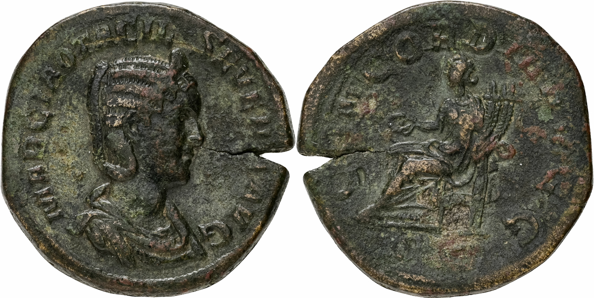 OTACILIA SEVERA. AE sestertius