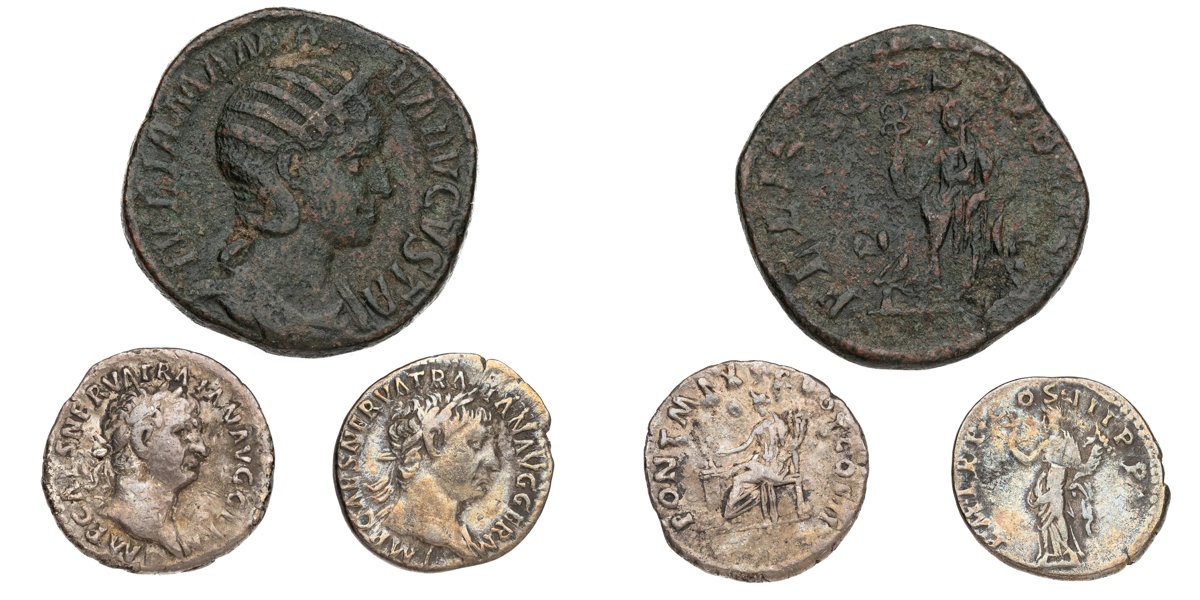 ROMAN COINS. Lot of 3