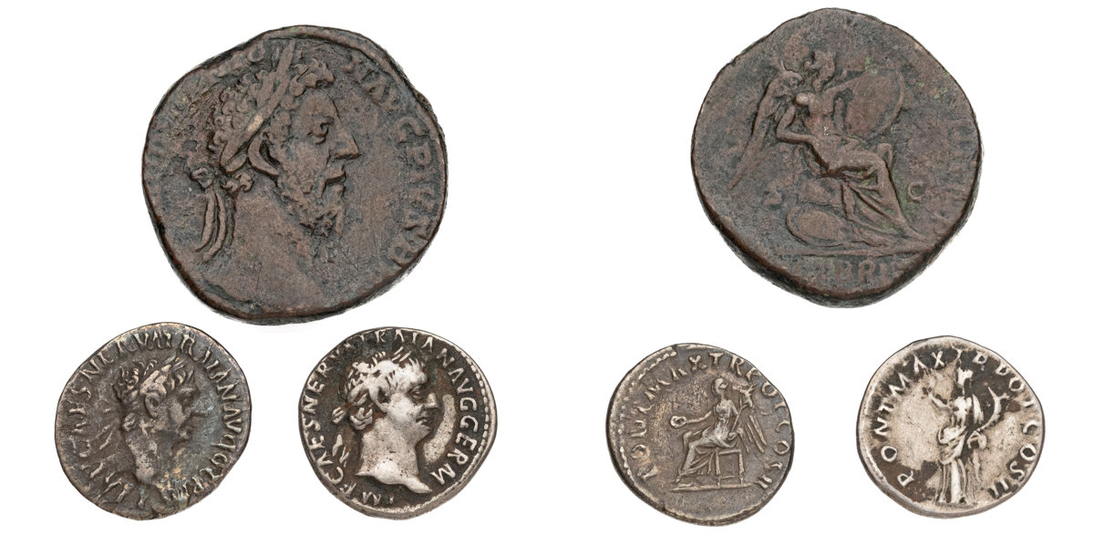ROMAN COINS. Lot of 3