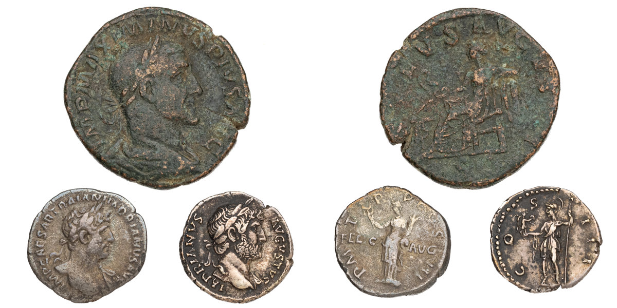 ROMAN COINS. Lot of 3