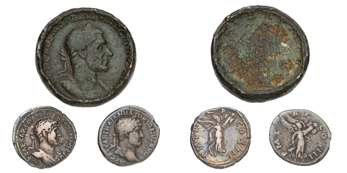 ROMAN COINS. Lot of 3