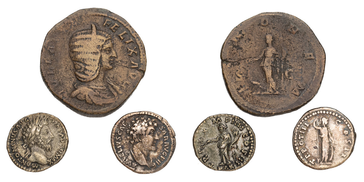 ROMAN COINS. Lot of 3
