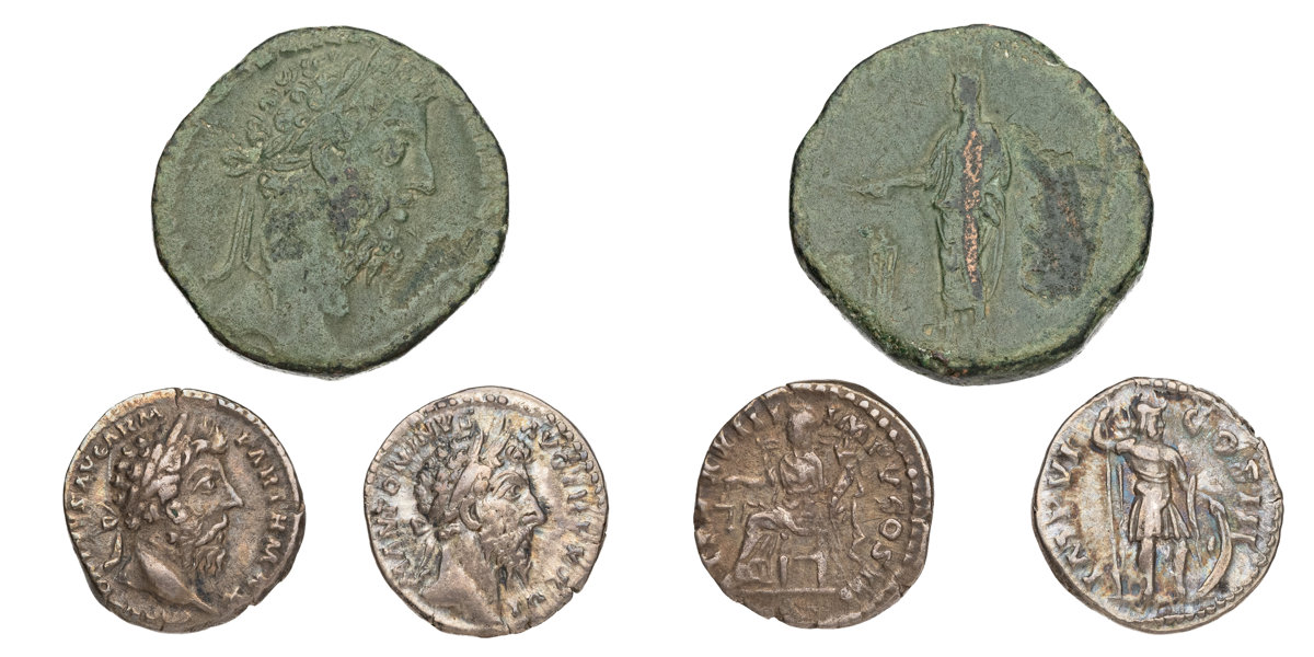 ROMAN COINS. Lot of 3