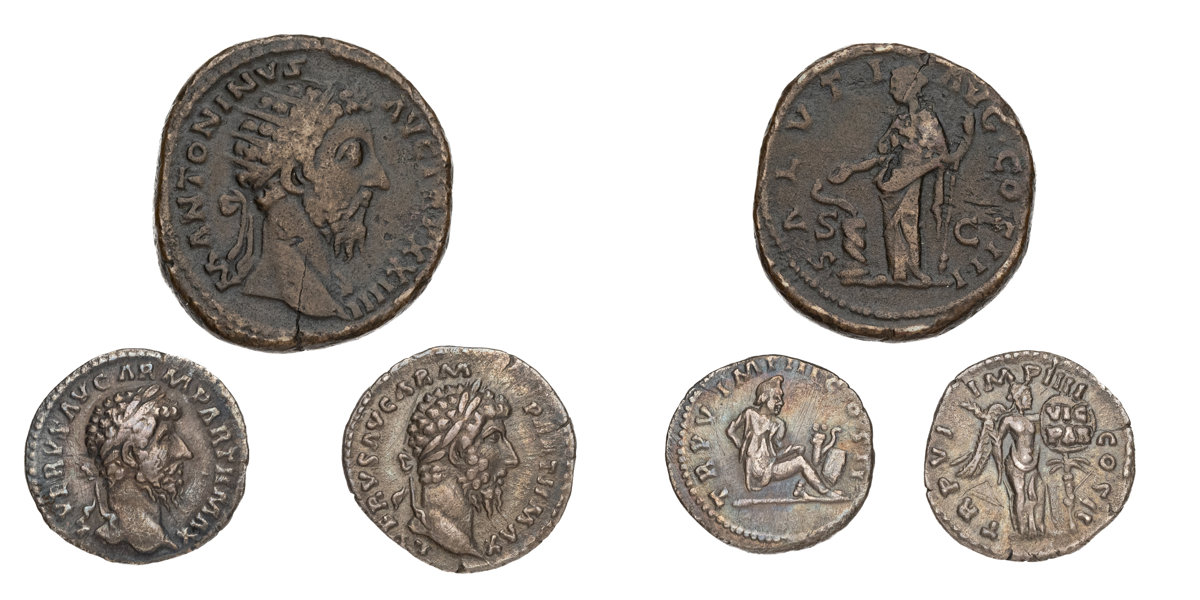 ROMAN COINS. Lot of 3