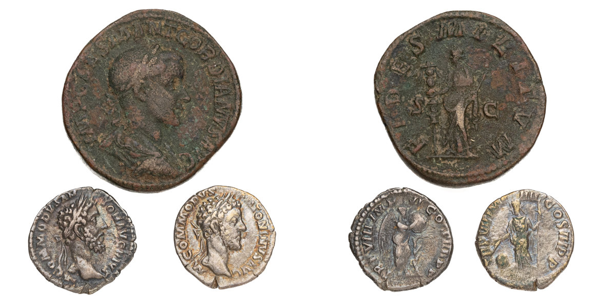 ROMAN COINS. Lot of 3