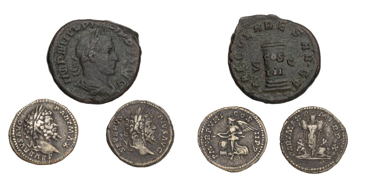 ROMAN COINS. Lot of 3