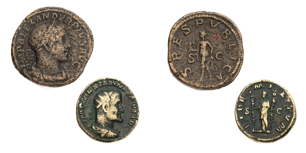 ROMAN COINS. Lot of 2