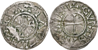 CAROLINGIANS. Charles le Chauve. Courcessin. Denier