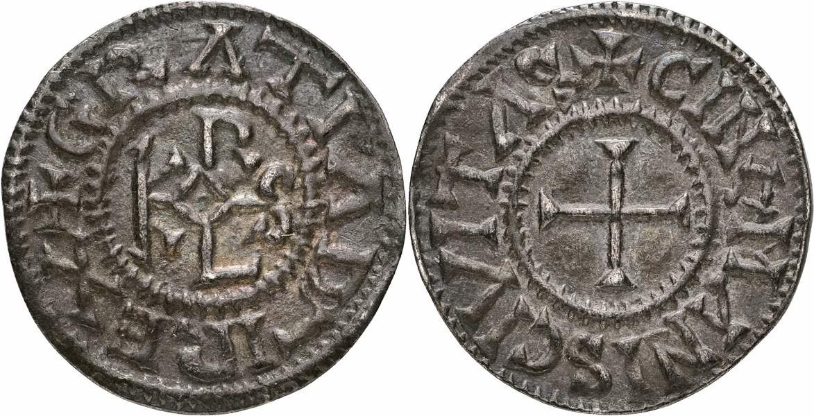 CAROLINGIANS. Charles le Chauve. Le Mans. Denier