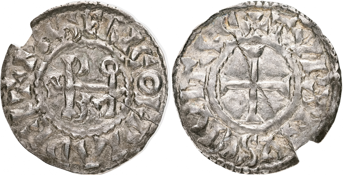 CAROLINGIANS. Odo. Tours. Denier