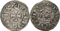 CAROLINGIANS. Lothaire. Bourges. Denier