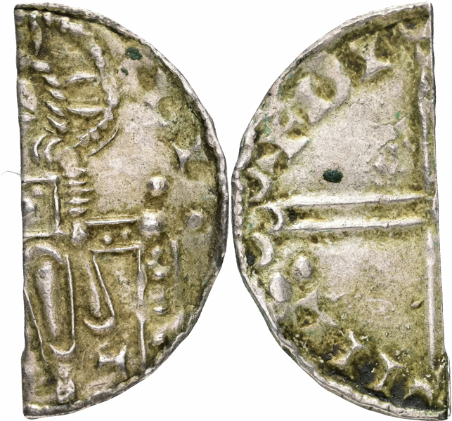 DENMARK. Sven Estridsen. Lund. 1/2 penning