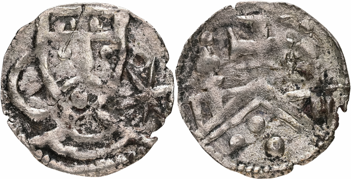DENMARK. Knut VI. Ribe. Penning