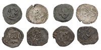 DENMARK. Erik Klipping & Erik Menved. Penning. Lot of 4