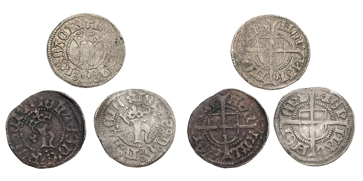 DENMARK. Hans. Malmö. Hvid. Lot of 3