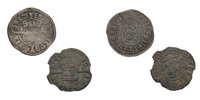 DENMARK. Frederik I. Søsling. Lot of 2