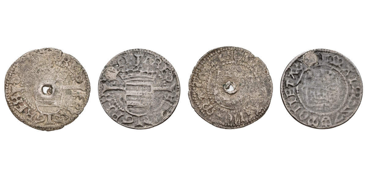 DENMARK. Frederik I. Søsling. Lot of 2