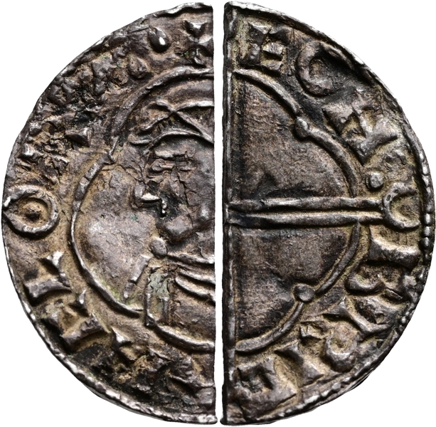 ENGLAND. Cnut (1016-1035). Bristol. ½ penny