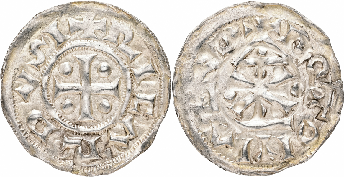 FRANCE. Normandy. Richard I. Rouen. Denier