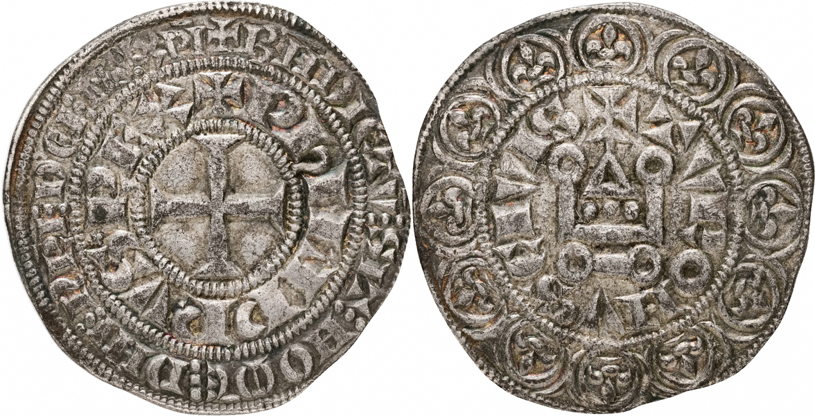 FRANCE. Tours. Philip IV. Gros tournois