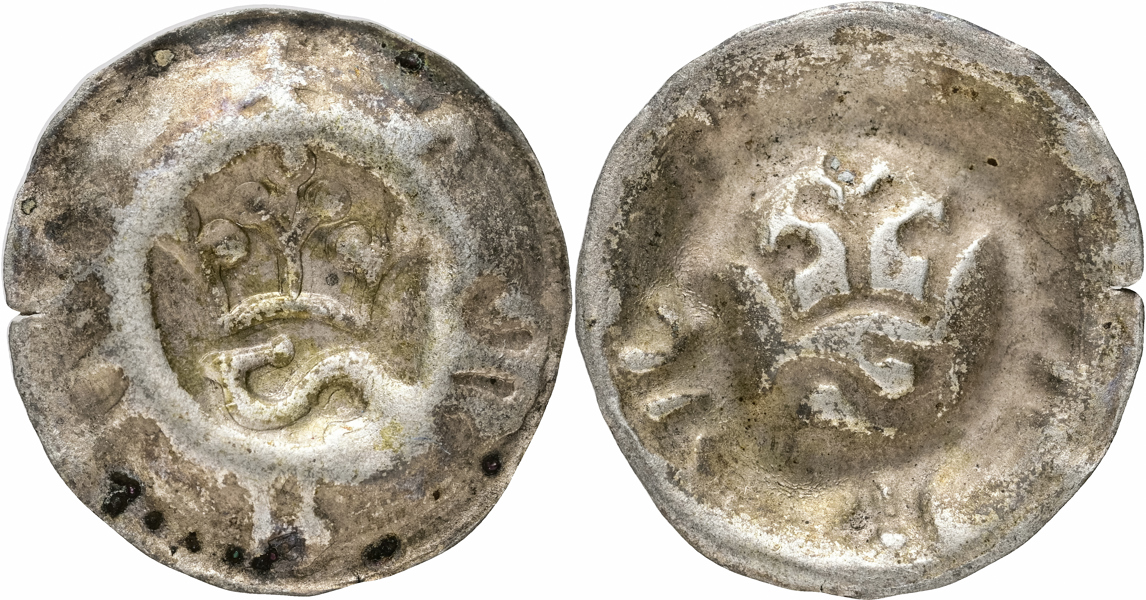 GERMANY. Wilhelm III/IV. Henneberg. Hohlpfennig