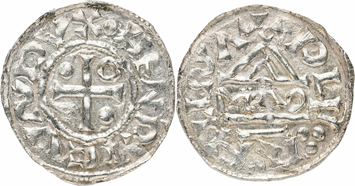 GERMANY. Heinrich II. Regensburg. Denar
