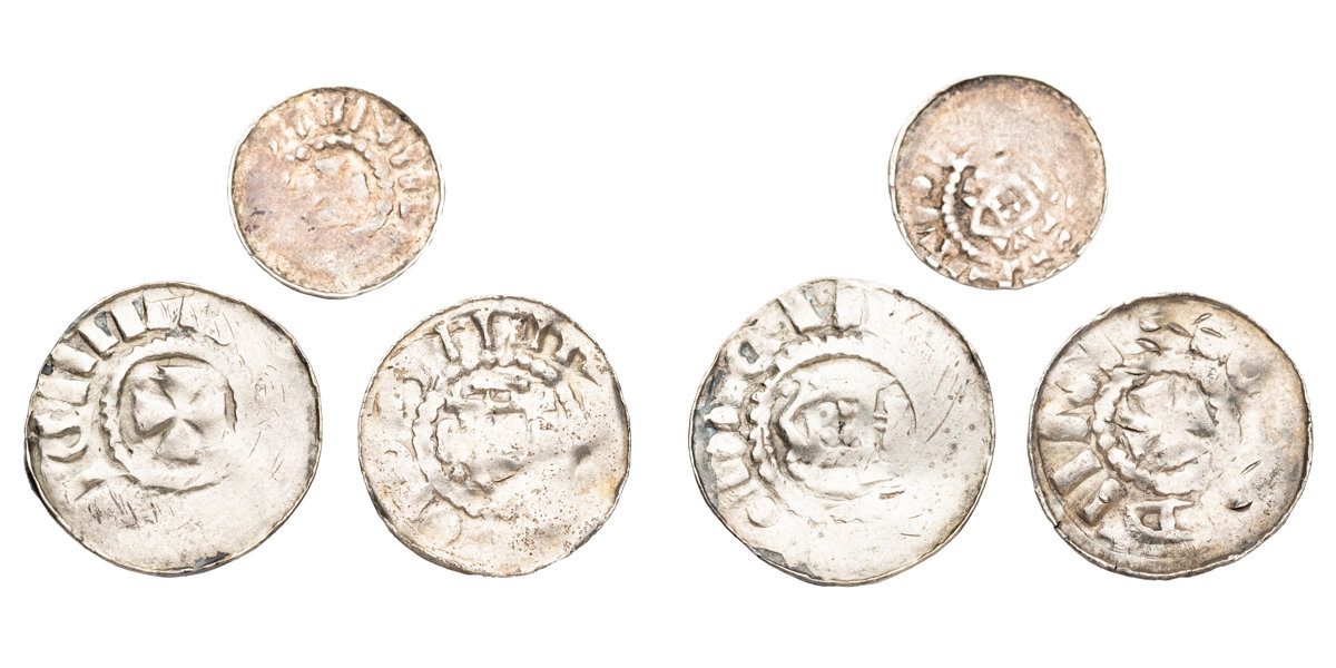 GERMANY. Randpfennig. Lot of 3