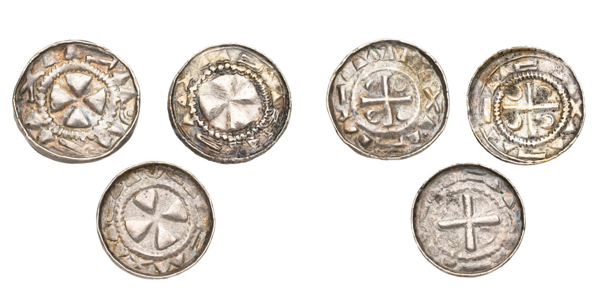 GERMANY. Randpfennig. Lot of 3