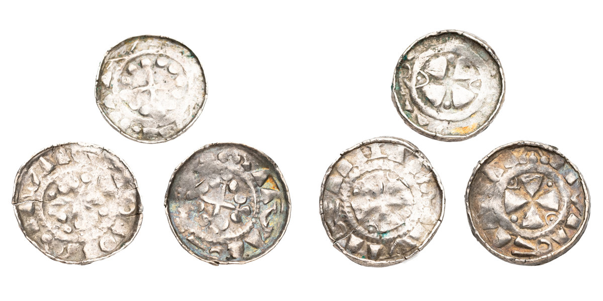 GERMANY. Randpfennig. Lot of 3