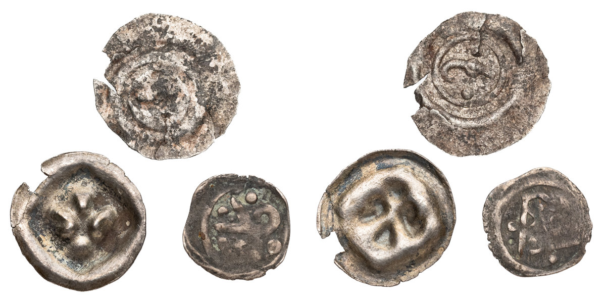 POLAND. Pomerania. Bracteates. Lot of 3