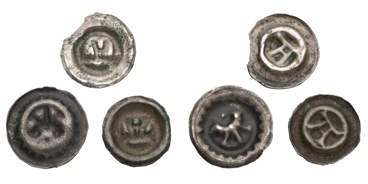 POLAND. Pomerania. Bracteates. Lot of 3