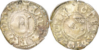 KRISTIAN I (1457-1461). STOCKHOLM. Örtug med uncialt C)(trekronorssköld.