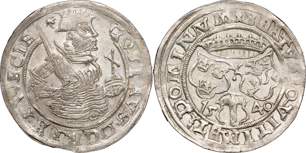 GUSTAV I (1521-1560). VÄSTERÅS. Mark 1540.
