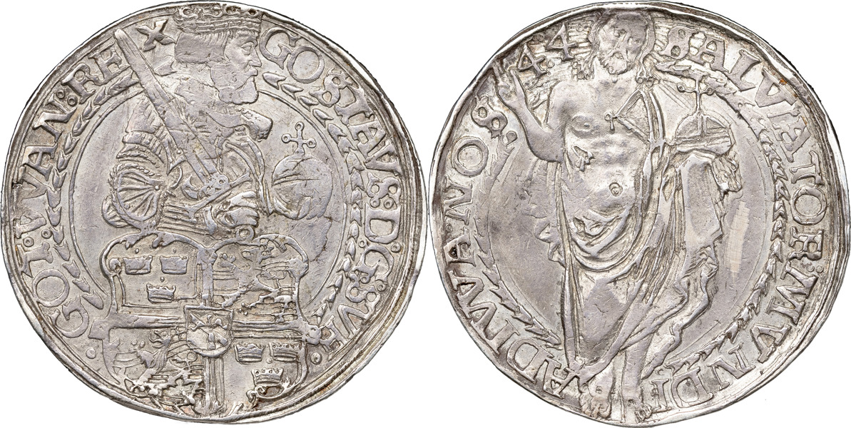 GUSTAV I (1521-1560). SVARTSJÖ. Daler 1544.