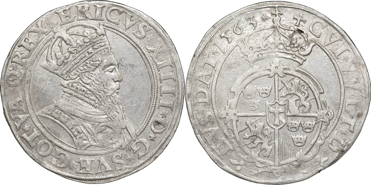 ERIK XIV (1560-1568). STOCKHOLM. Mark 1563.