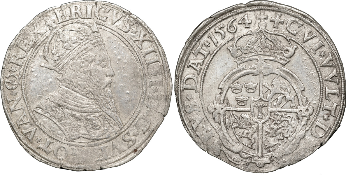 ERIK XIV (1560-1568). STOCKHOLM. Mark 1564.
