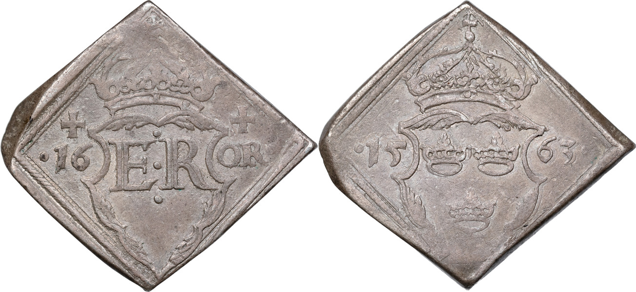 ERIK XIV (1560-1568). STOCKHOLM. 16 öre 1563.