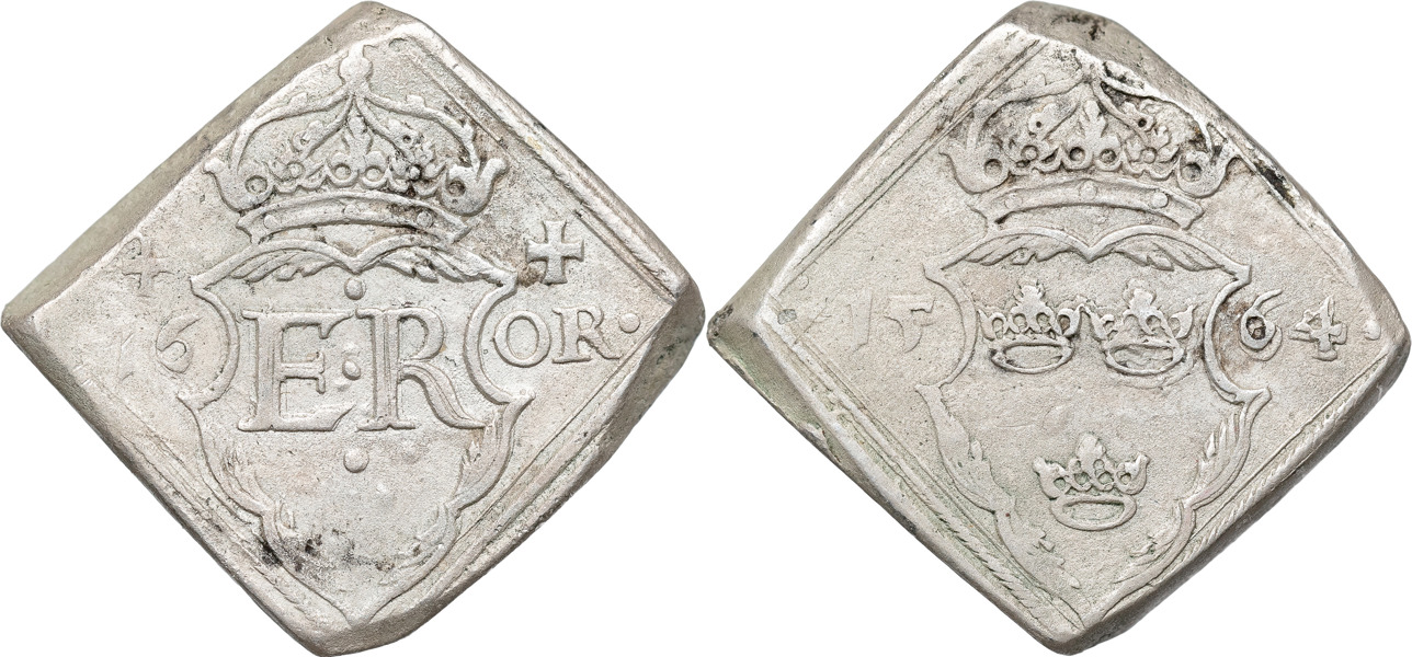 ERIK XIV (1560-1568). STOCKHOLM. 16 öre 1564.
