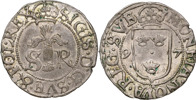 SIGISMUND (1592-1599). STOCKHOLM. 1/2 öre 1597.