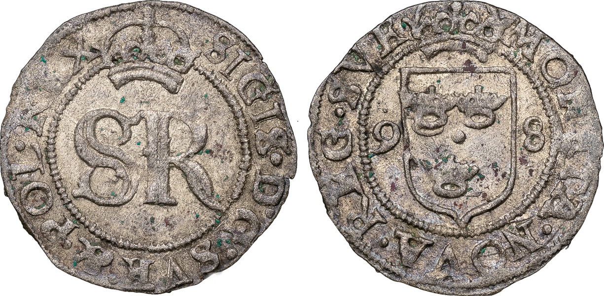 SIGISMUND (1592-1599). STOCKHOLM. Fyrk 1598.