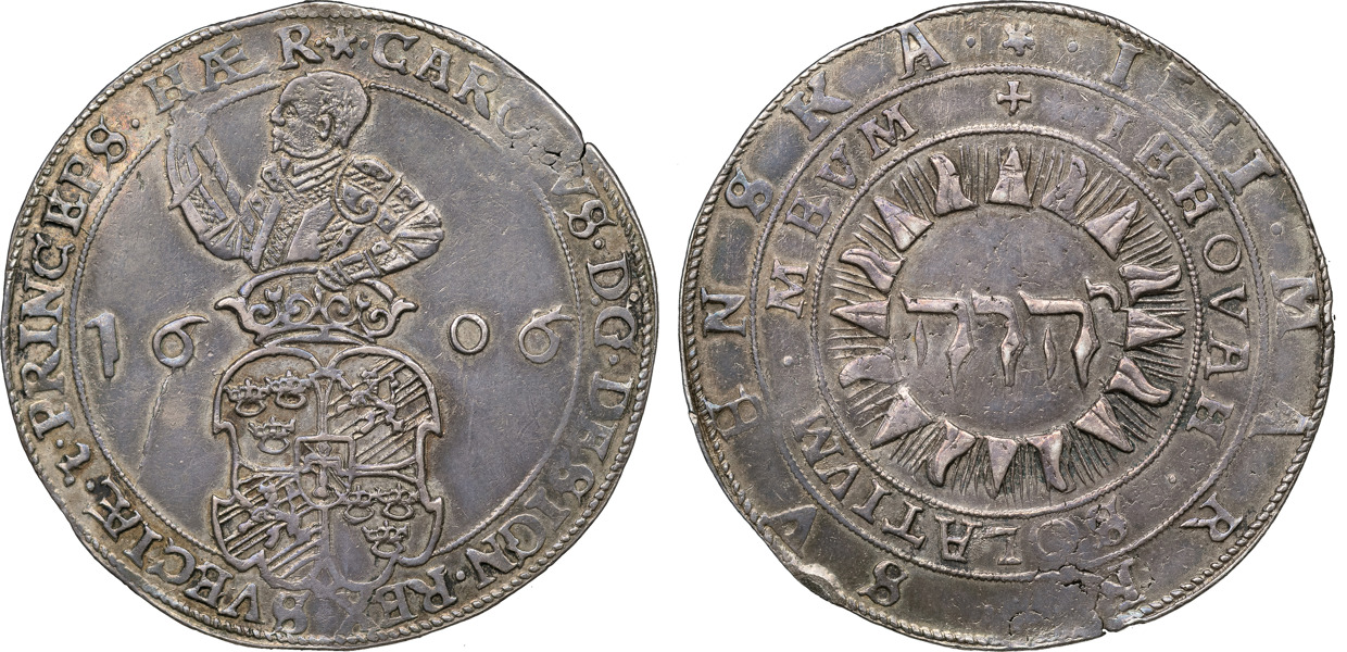 KARL IX (1604-1611). STOCKHOLM. 4 mark 1606.