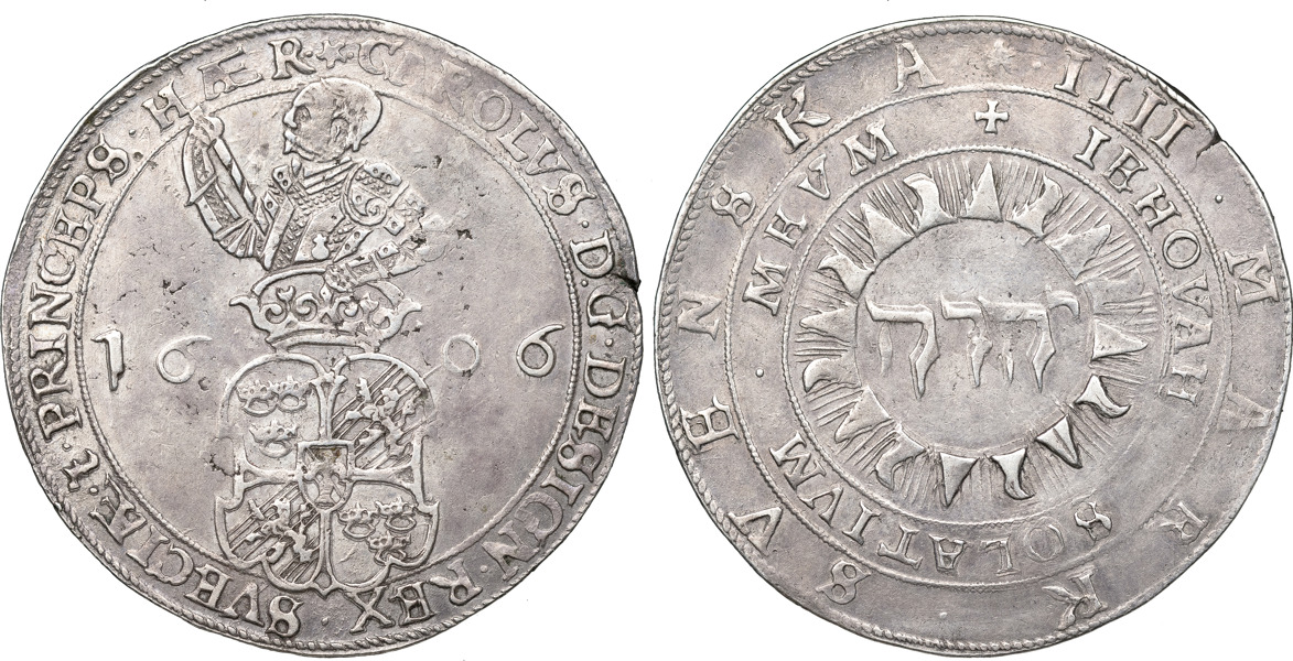 KARL IX (1604-1611). STOCKHOLM. 4 mark 1606.