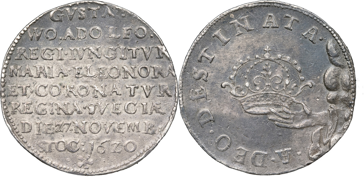 GUSTAV II ADOLF (1611-1632). STOCKHOLM. 1/2 riksdaler 1620.