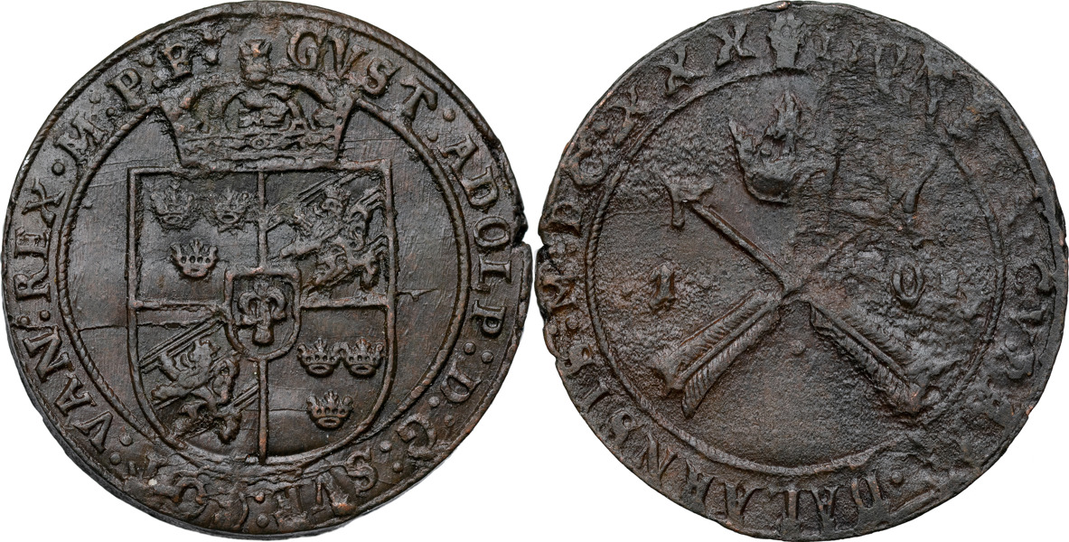 GUSTAV II ADOLF (1611-1632). SÄTER. Öre 1630.