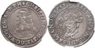 KRISTINA (1632-1654). STOCKHOLM. 1/4 riksdaler 1642.