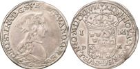 KRISTINA (1632-1654). STOCKHOLM. Mark 1647.