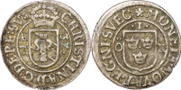 KRISTINA (1632-1654). STOCKHOLM. Öre 1637.